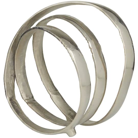13" Aluminum Looped Abstract Sculpture